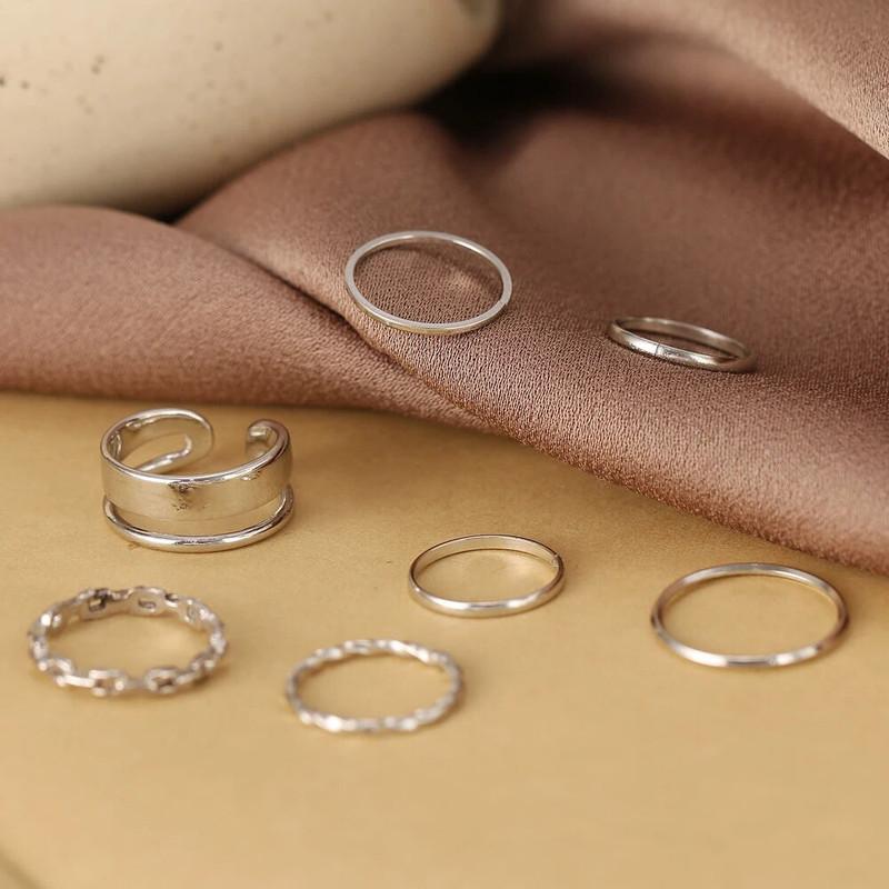 Silver Plated Ring Set For Women