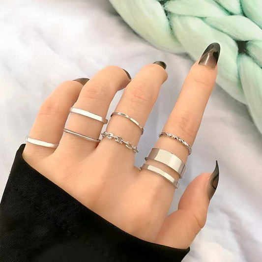 Silver Plated  Ring Set For Women